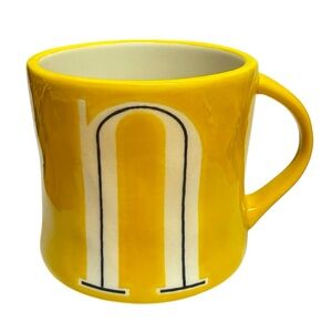 Anthropologie Hand Painted “n” Monogram Mug